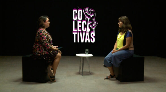 Clara Chauvín entrevistando a Fernanda González