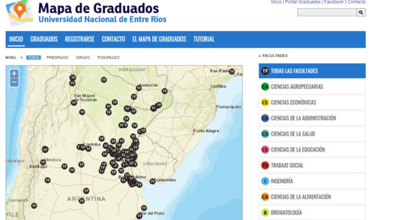 Mapa de Graduados UNER