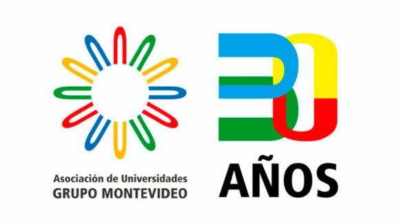 Logotipo que usará la Asociación de Universidades Grupo Montevideo en la ocasión de conmemorarse sus treinta años de vida.