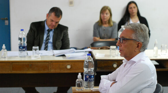Juan Carlos "Changui" Rodríguez durante los alegatos del juicio.