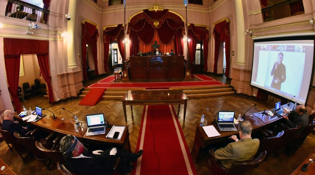 Una vista de la Legislatura Provincial