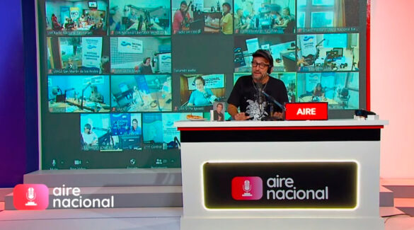 Martín Jáuregui al aire de Aire Nacional, por la TV Pública.
