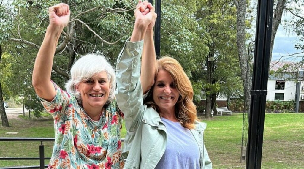 Andrea Cicchetti y María Eugenia Isla, primeras técnicas en Jardineria de la Facultad de Ciencias Agropecuarias, UNER.