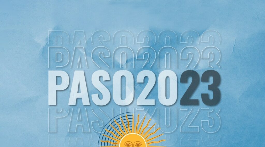 Gráfica utilizada para promocionar la cobertura de las elecciones paso 2023.