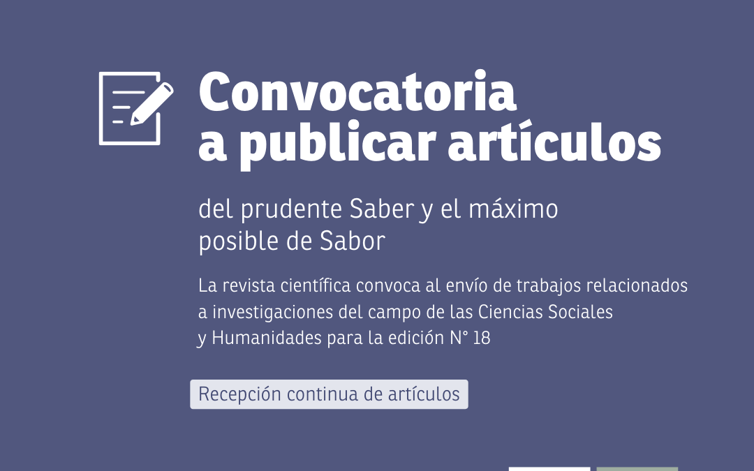 Convocatoria a publicar artículos en Del prudente Saber