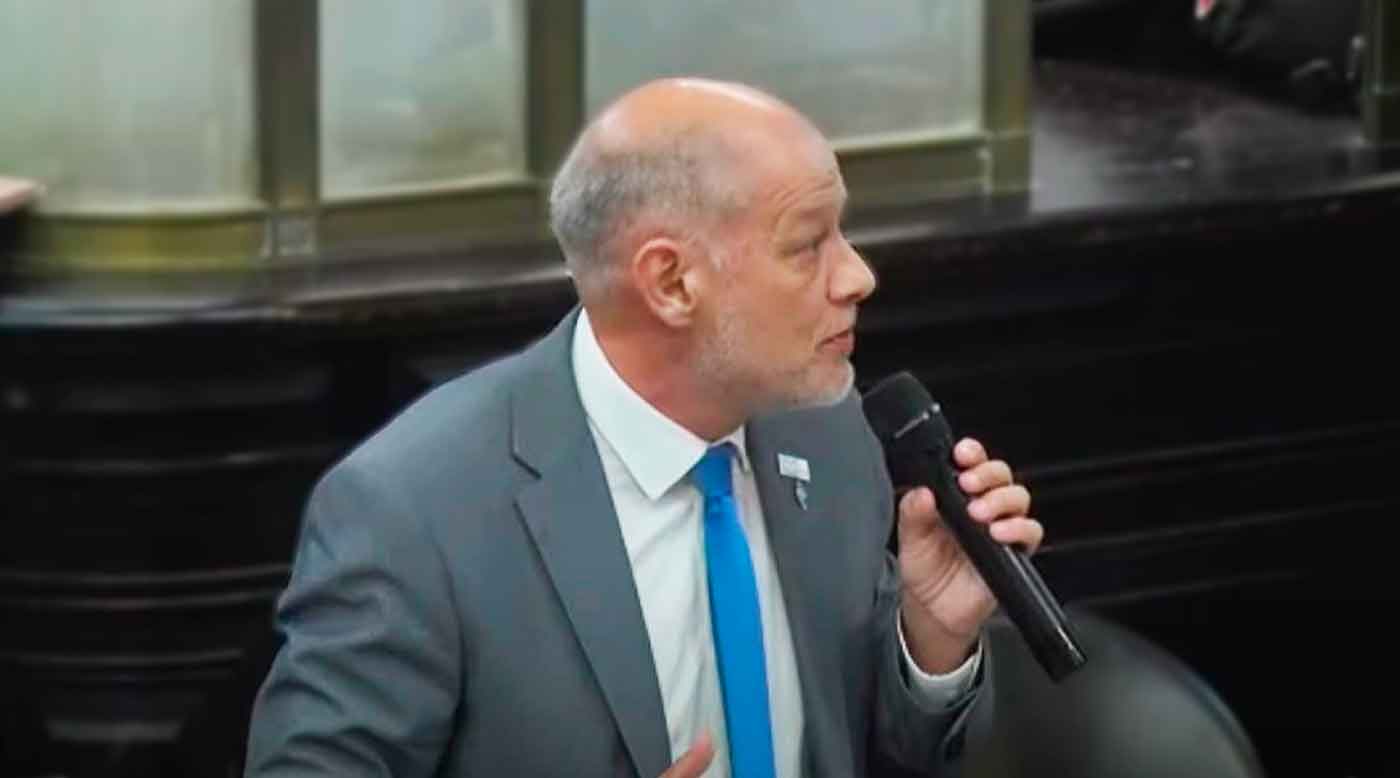 El Rector de UNER, Andrés Sabella, durante su participación 94° Plenario de Rectoras y Rectores del Consejo Interuniversitario Nacional (CIN)