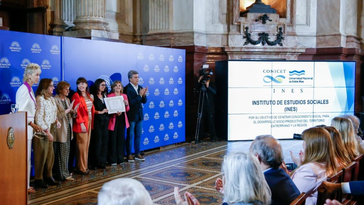 Importante reconocimiento al Instituto de Estudios Sociales CONICET – UNER
