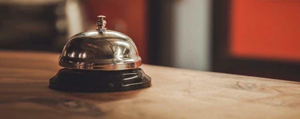 Campanilla timbre de hotel