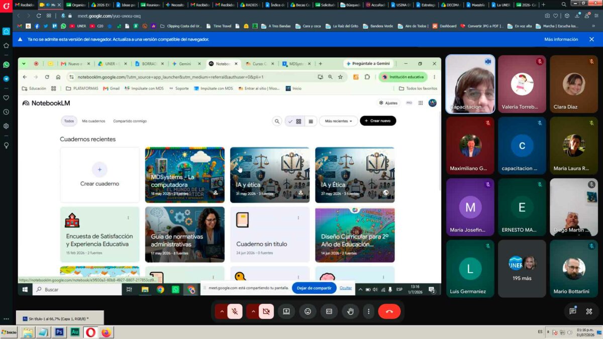 Se realizó la capacitación sobre Google Workspace para la comunidad UNER